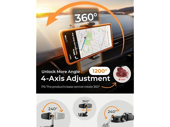 LISEN Ultra Suction Car Phone Mount