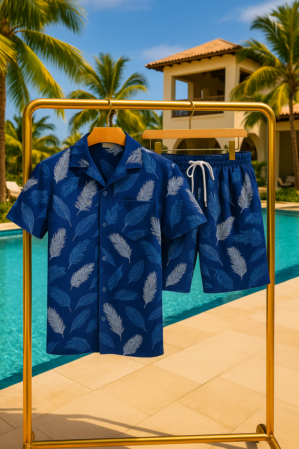 2Pc Mens Top & Bottom Beach Set - Gallery 53