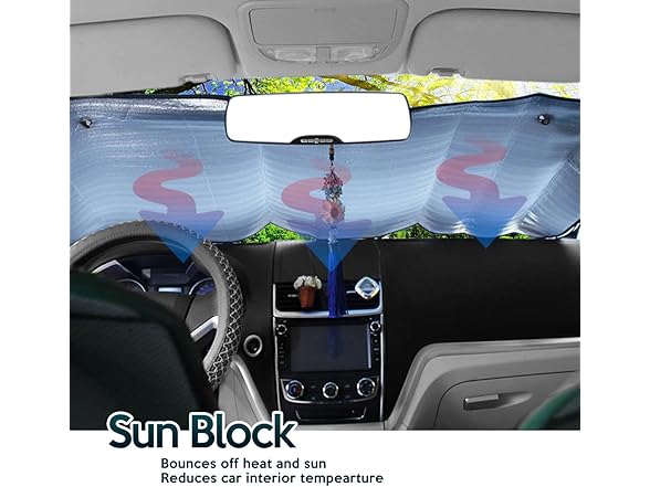 Zone Tech SS0006 Silver Car Foldable Sun Shade Silver