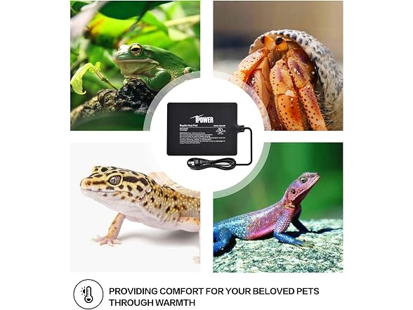 iPower Reptile Heat Pad 6X8" 8W Under Tank Warmer