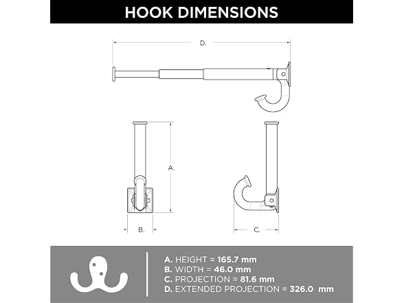 Franklin Brass Extend-a-Hook Square (1-Pack) Nickel