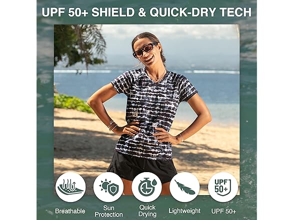 Harmony Short Sleeve Swim Top (S)