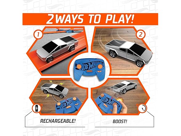 Hot Wheels Toy Car RC, Tesla Cybertruck