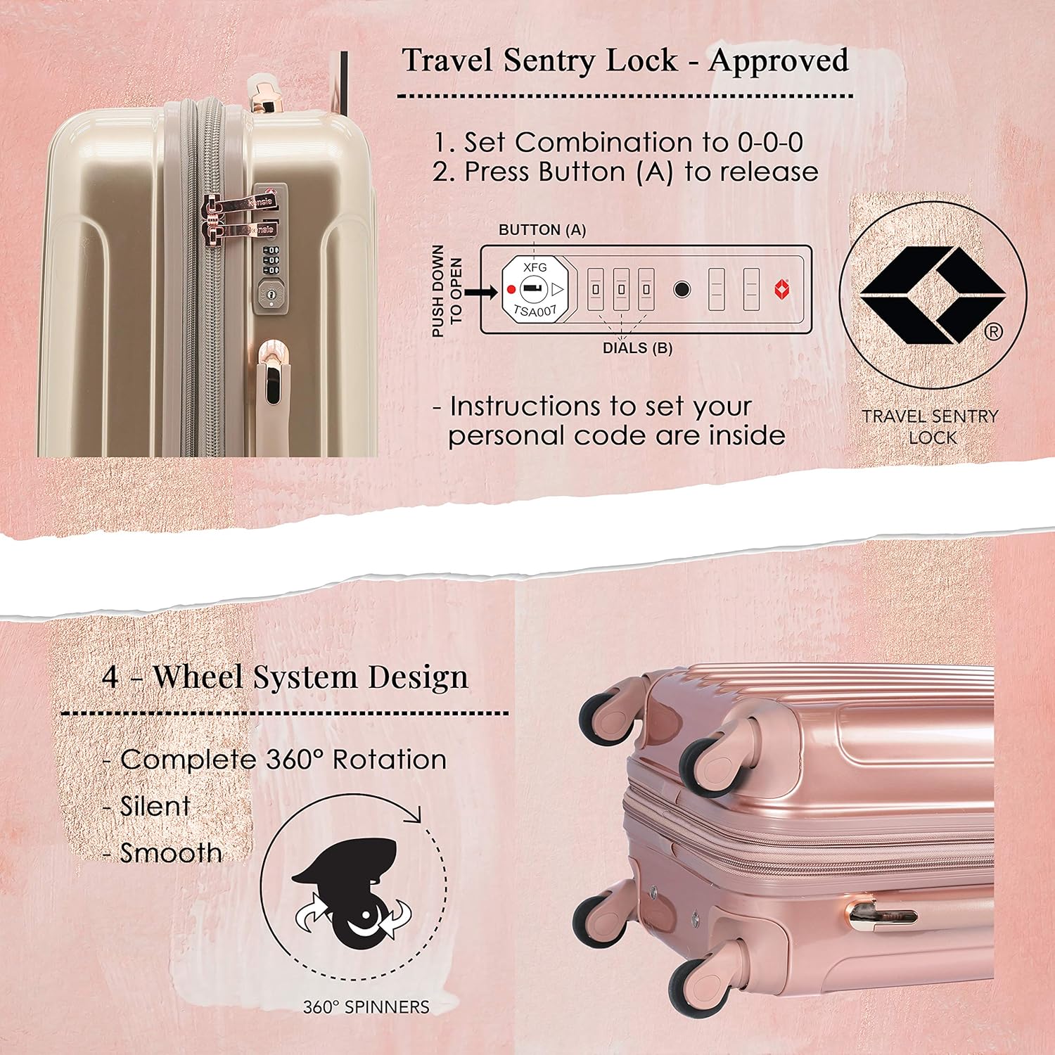 kensie Alma Hardside 20" Carry-On - Gallery 7