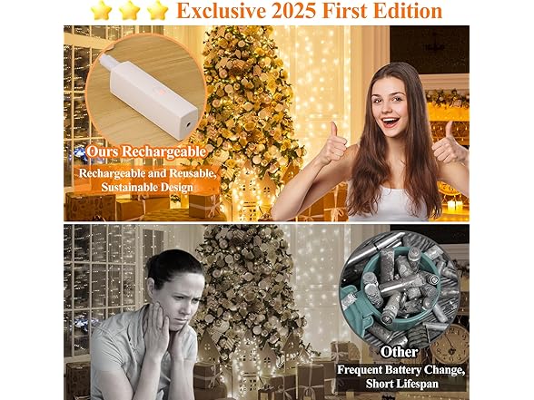 Lakumu LED Fairy Lights Battery Operated