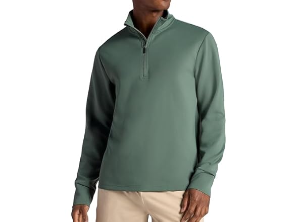 Gaiam Men Medium Men’s Quarter-Zip Duck Green