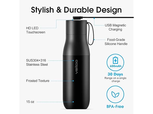 15oz Mini Smart Water Bottle