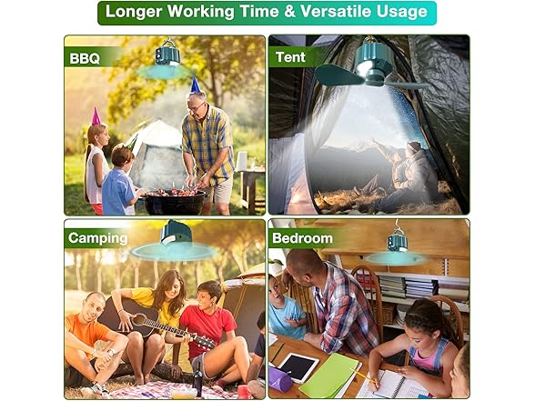 DUKUSEEK Portable Ceiling Fan