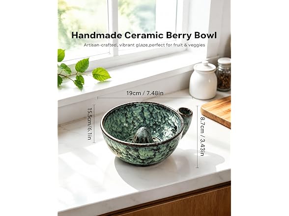SIFWEX Ceramic Spinning Berry Bowl