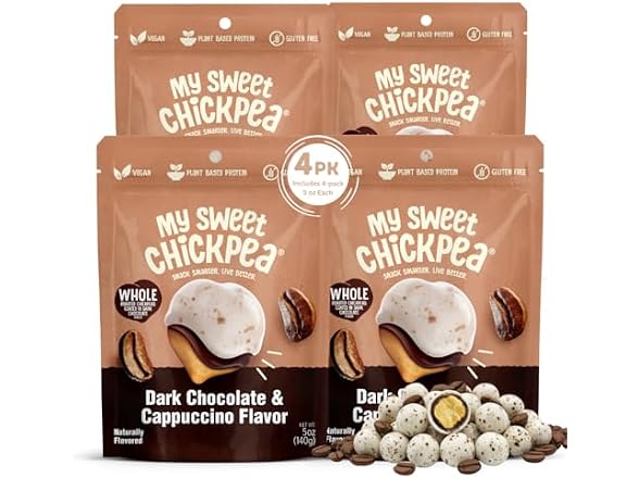 4Pk My Sweet Chickpea 5 Oz Chocolate Covered Chickpeas