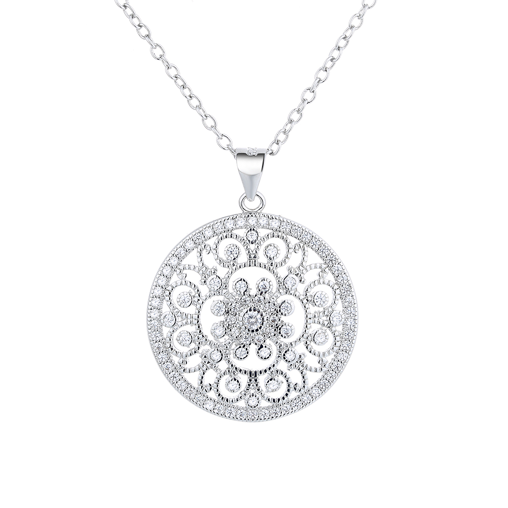 Sterling Silver Filigree Necklace - Gallery 3