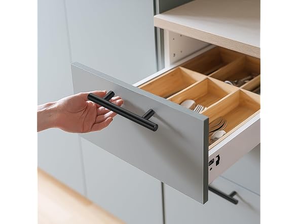 10 Pack 5" Matte Black Cabinet Pulls