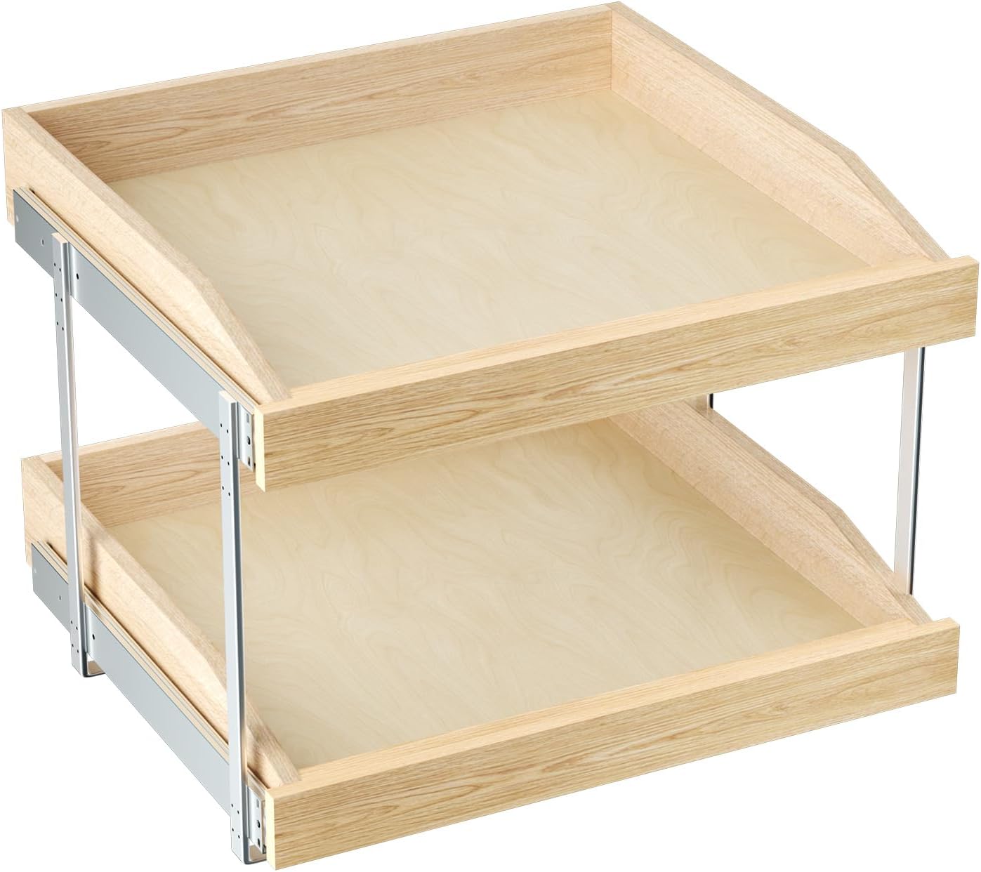 LOVMOR 2 Tier Soft Close Pull Slide Out Cabinet Organizer - Gallery 5