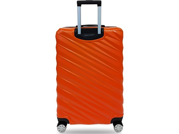 Tucci Italy Storto 3Pc Hardside Spinner Luggage Set Orange