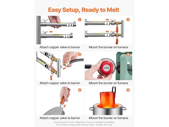 VEVOR Propane Melting Furnace Kit