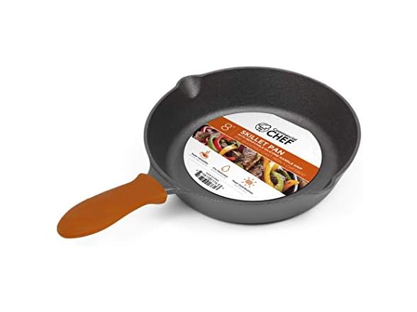 Commercial Chef Cast Iron 8" Skillet