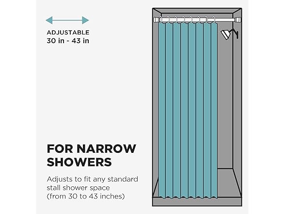Zenna Home NeverRust Adjustable Rod