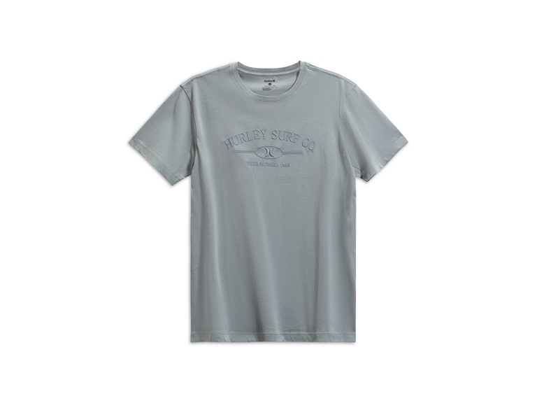 Hurley Surf Co Men's Graphic Tee Blue Grey - Gallery 5