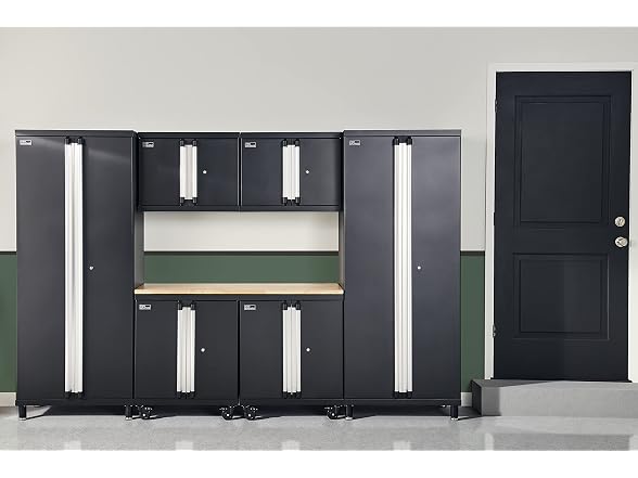 ClosetMaid ProGarage Tall Cabinet, Black - Gallery 11