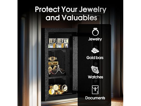 ADIMO 1.8 CuFt Fireproof Safe Box, Heavy Duty