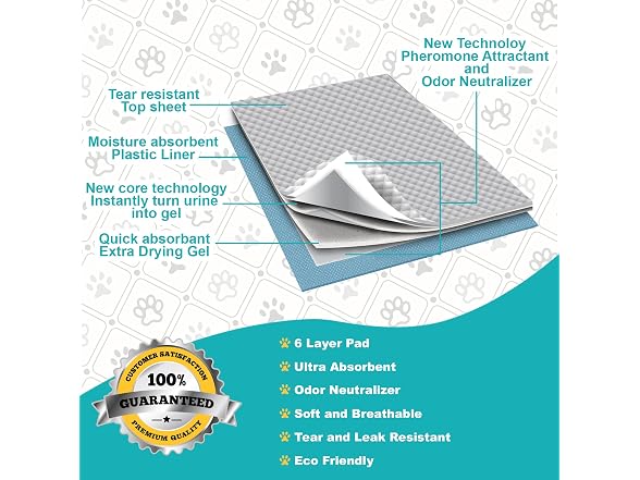 Pooch Pad Protection Best Dog Training Pads 100 Count