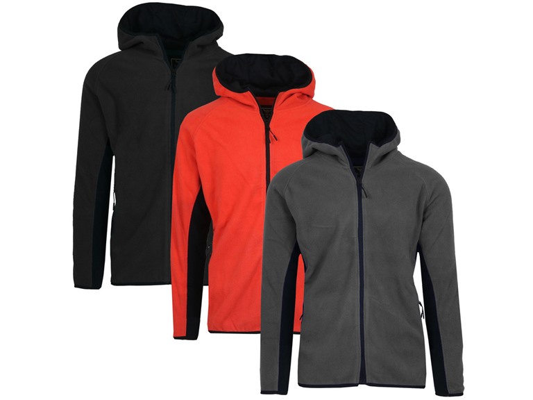 3-Pack Men's Polar Fleece Tech Zip Hoodie (Sizes, S - 2XL)
