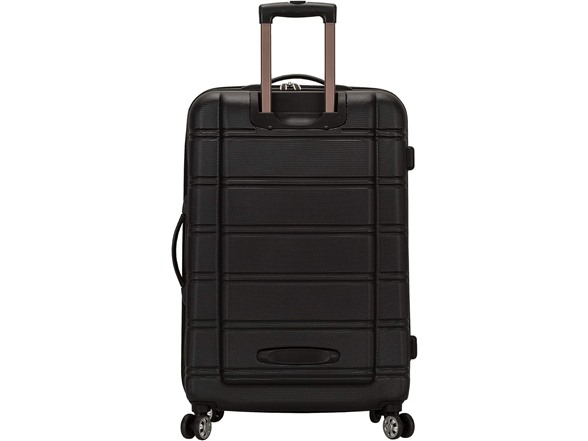 Rockland Melbourne Hardside 3 Piece Spinner Luggage Set, Black