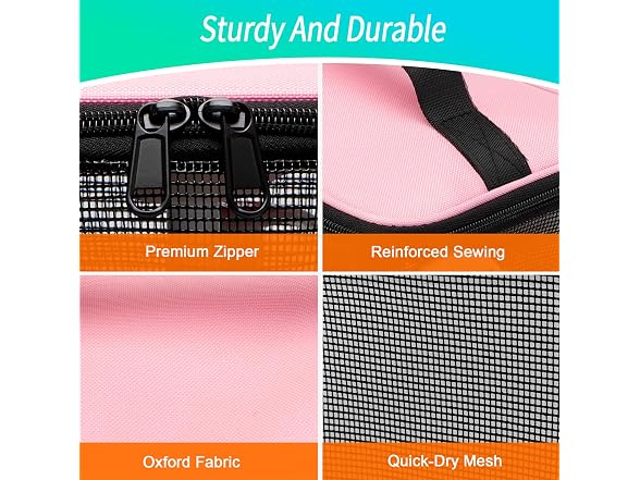 EASEGAVE Quick Dry Mesh Shower CaddyBag