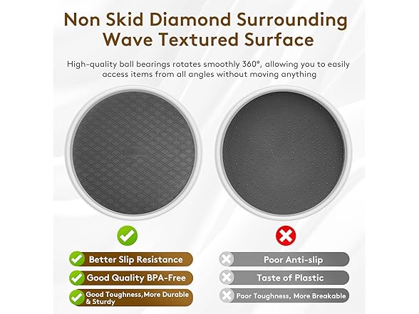 P PRETIRENO Lazy Susan Turntable Organization
