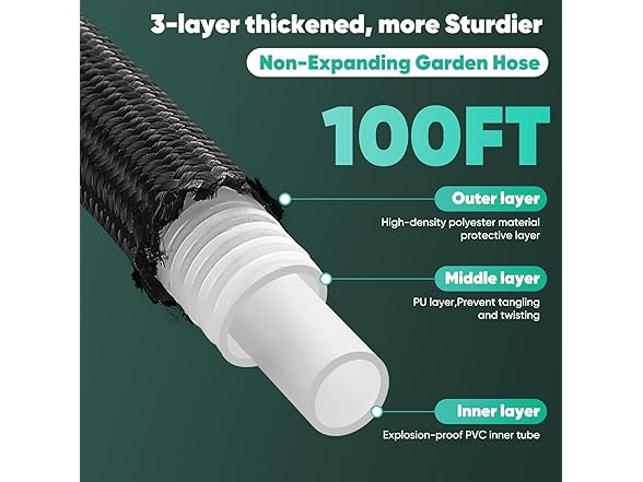 Lipoliftco Garden Hose - 100FT