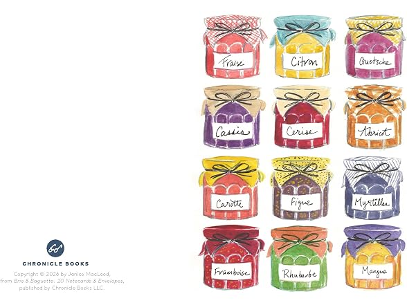 Chronicle Books Brie & Baguette Notes: 20 Notecards
