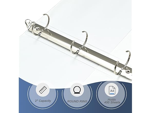 WEYIU 2-inch 3 Ring Binder