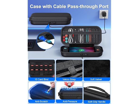 FYOUNG Switch 2 Case Bundle w/ Charger