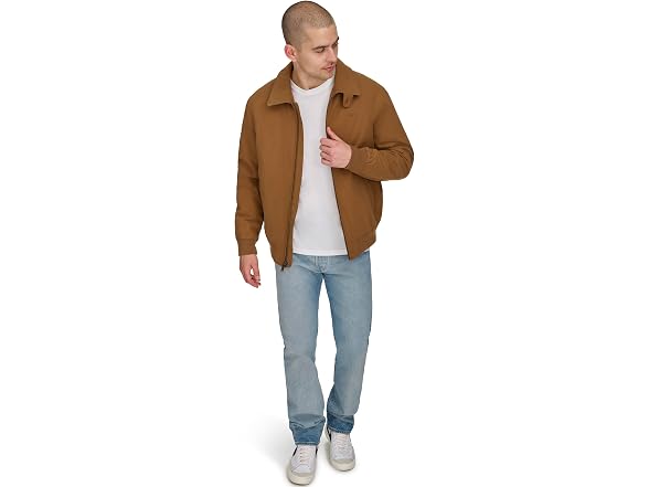 Dockers Men Micro Twill Golf Bomber Jacket