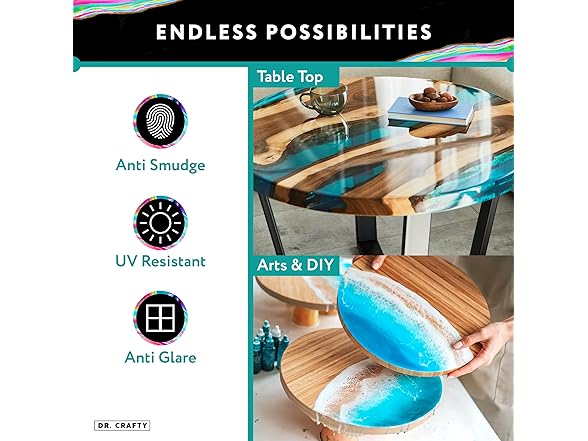 Clear Epoxy Resin Kit 2-Gallon 2-Part