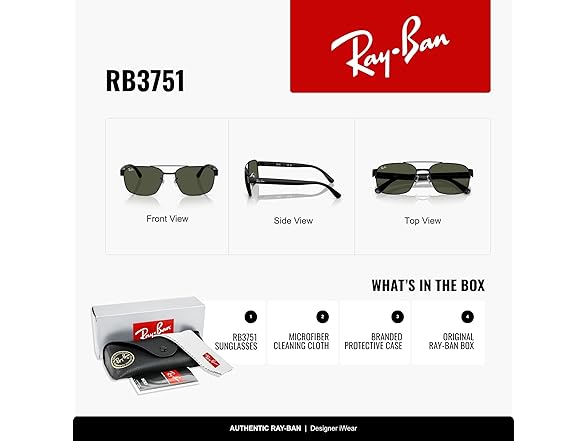 Ray-Ban RB3751 Square Sunglasses