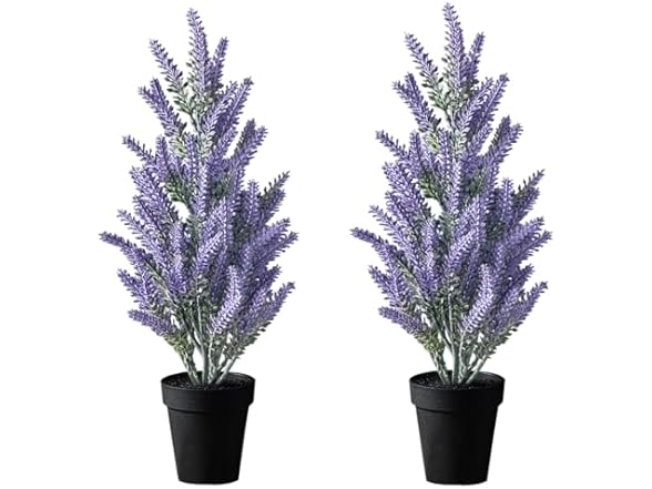 Kmitang Set of 2 Artificial Lavender Plants