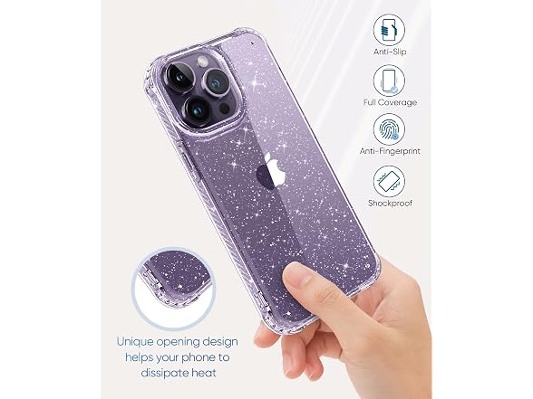 MIODIK for iPhone 14 Pro Case Clear