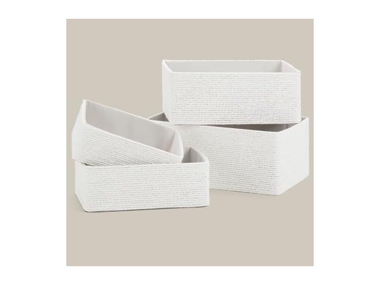 PROLAND Wicker Storage Baskets, 4-Pack