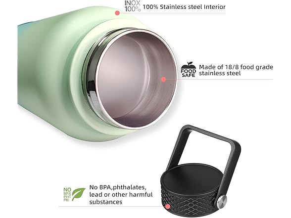 BJPKPK 27oz Insulated Water Bottles with Straw Lid