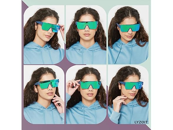 LYZOIT Square Sunglasses