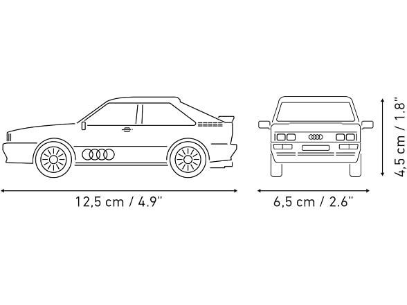 COBI Audi Quattro 1980, Red, 79 Pieces | Officially Licensed