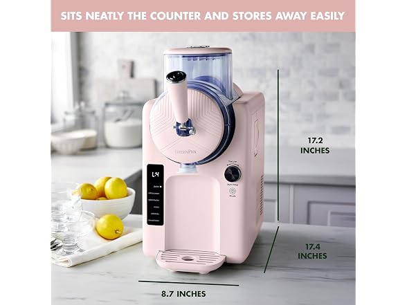 GreenPan Frost Ice Cream Maker & Slushie Machine Pink