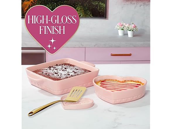 Paris Hilton 3-Piece Ceramic Baker Set