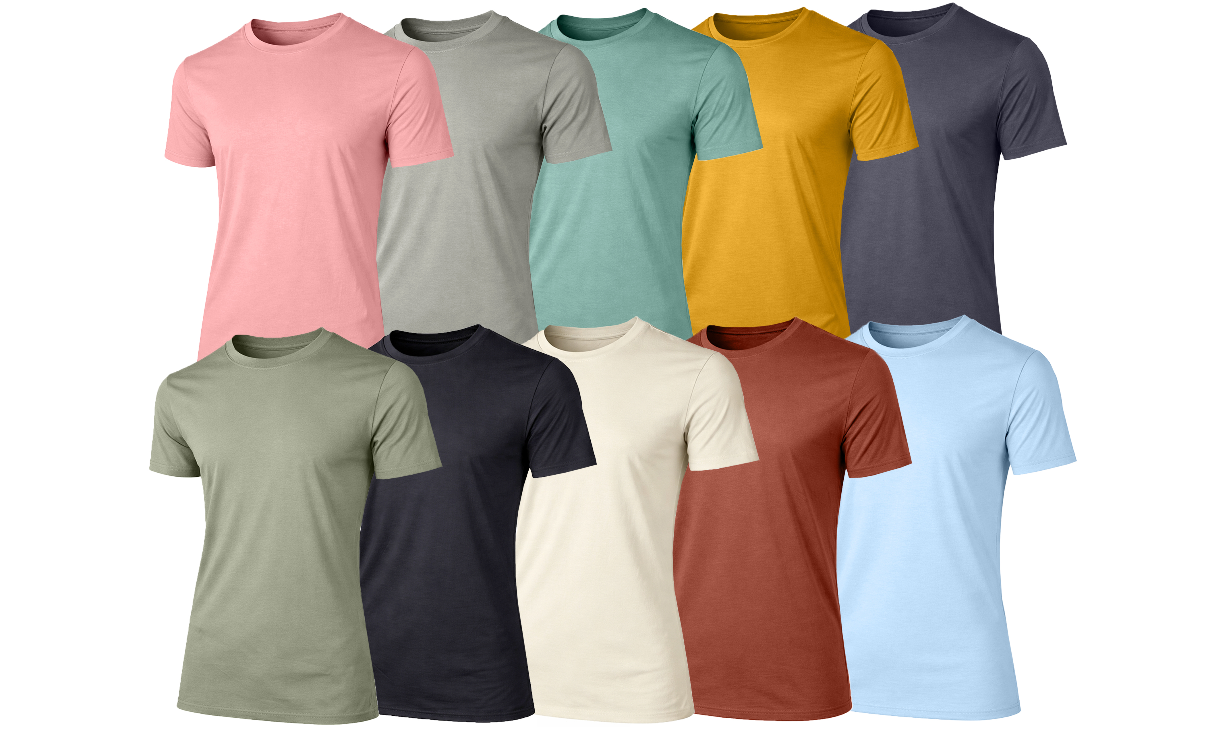 10Pk Mens S/S Fashion Rayon Tees - Gallery 7