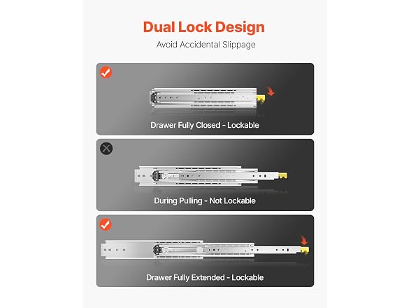 Heavy Duty Drawer Slides 52 Inch 500 lb