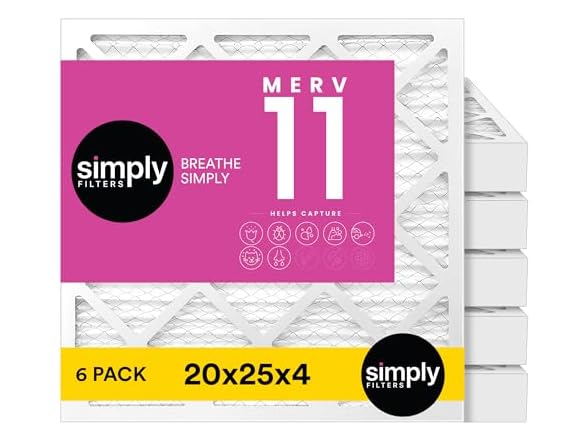 Simply Air Filter, MERV 11, MPR 1000, 6 Pack