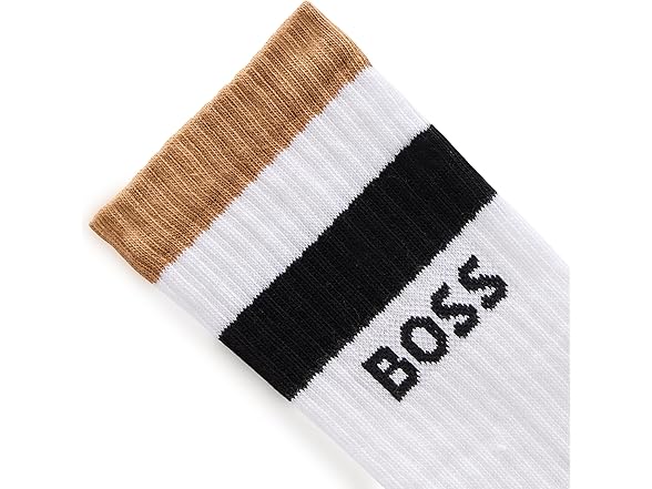 BOSS Iconic Stripe Logo Ribbed Socks 3Pk