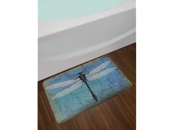 Ambesonne Dragonfly Bath Mat