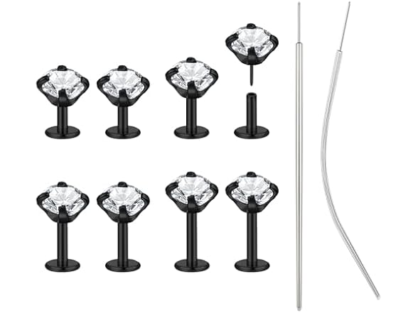 Threadless Push in Nose Ring Studs